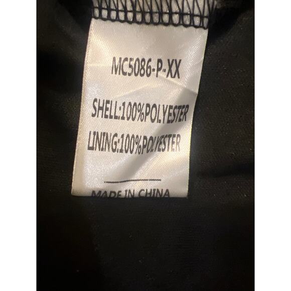 Black Sparkly Sequin V-neck Ruffle Sleeve Tiered Dress Size 4XL - Picture 11 of 12